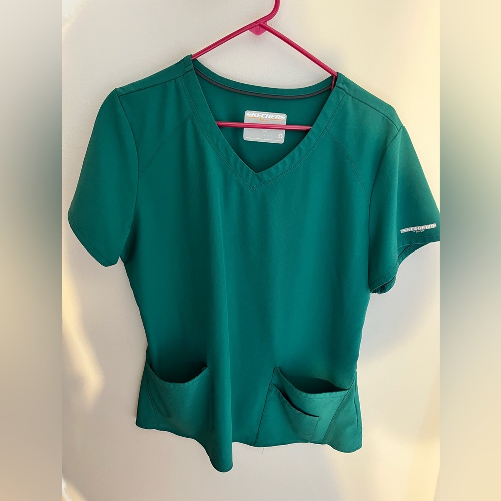 Green Women’s Skechers Scrub Top